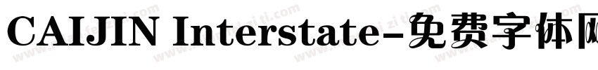 CAIJIN Interstate字体转换